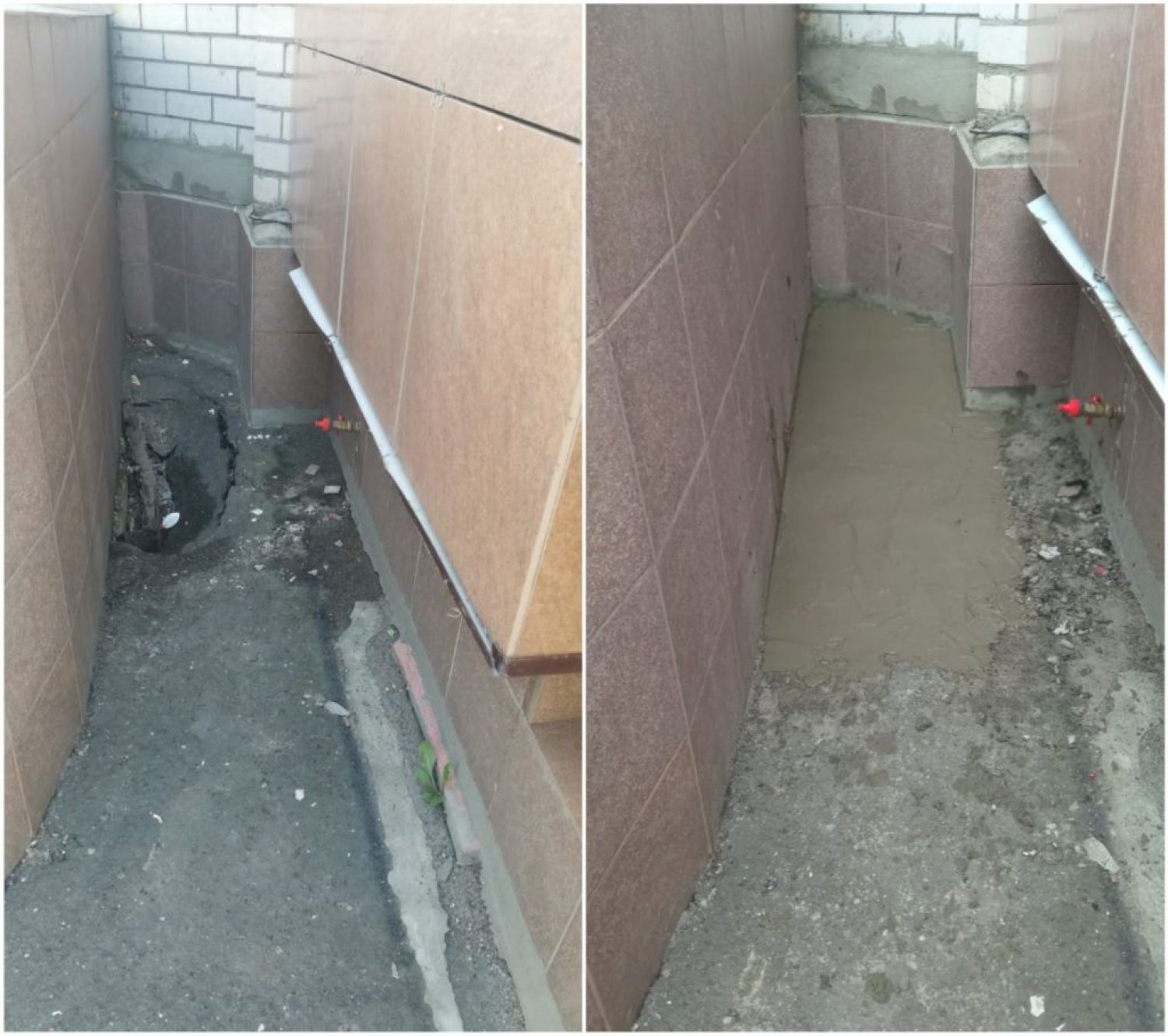 Устранен провал в приямке. Орловская 29